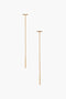 Gold Bar Chain Thread Earrings