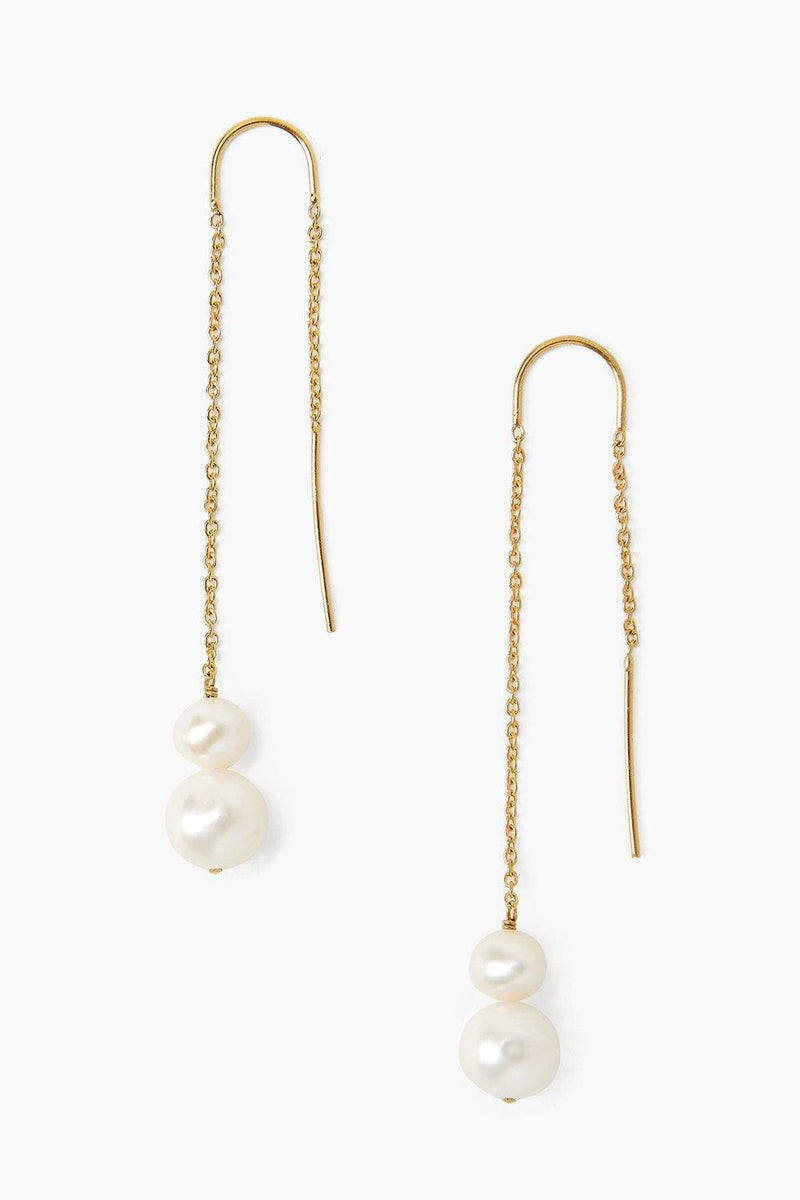 Delicate White Pearl Hook Earrings Featuring Mother Of Pearl Flowers - Pure  Pearls