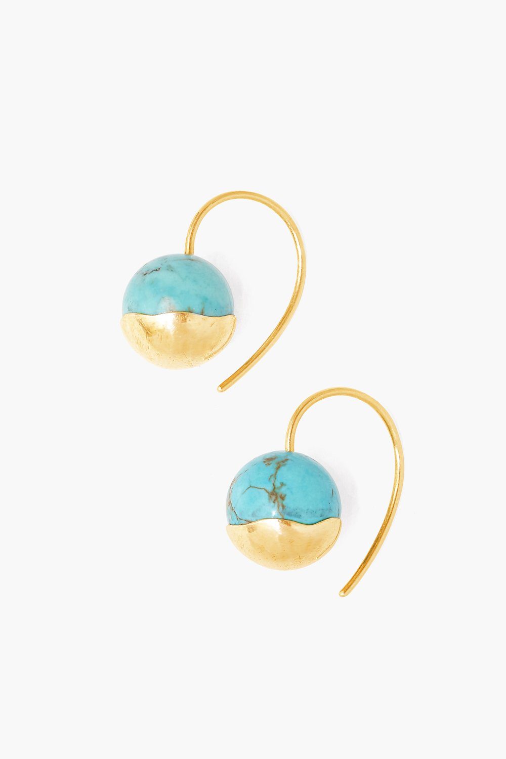 Gold Dipped Turquoise Earrings – Chan Luu
