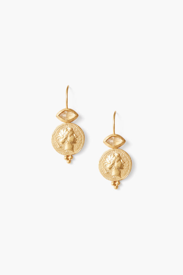 Citrine & Gold Daphne Earrings