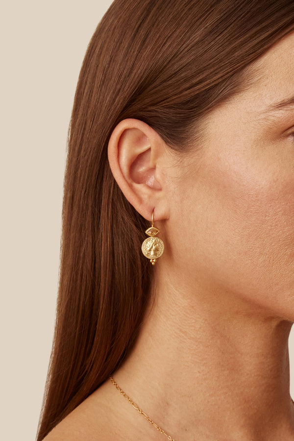 Citrine & Gold Daphne Earrings