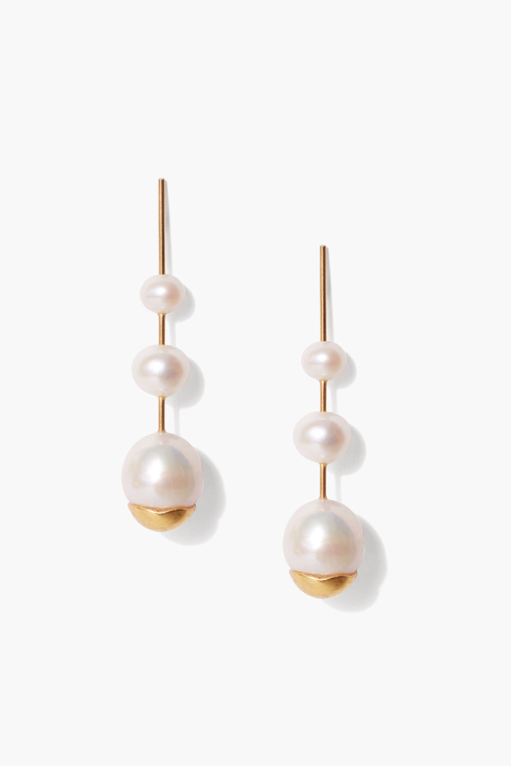 Gold Dipped Pearl Cascade Earrings – Chan Luu