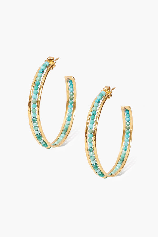 Sedona Hoop Earrings Turquoise