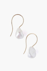 14k White Keshi Pearl Earrings