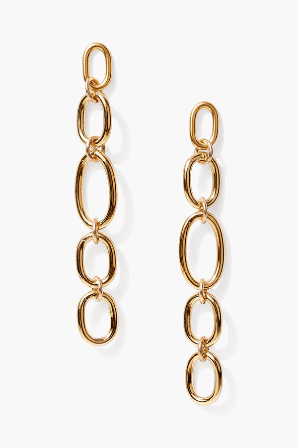 Ravello Chain Earrings Gold