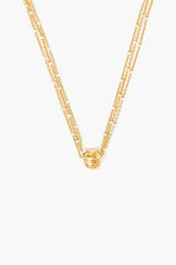 Gold Trio Orb Necklace