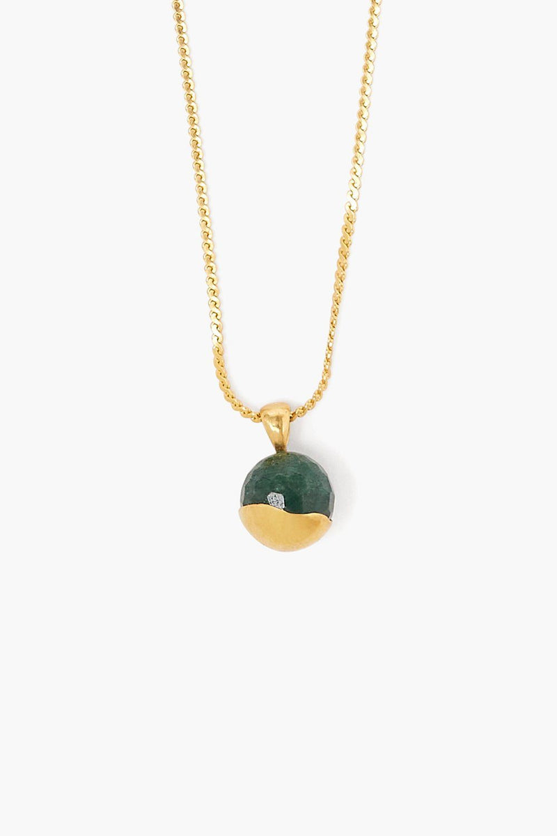 Gold Dipped Indian Aventurine Necklace