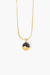 Gold Dipped Onyx Necklace