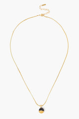 Gold Dipped Onyx Necklace