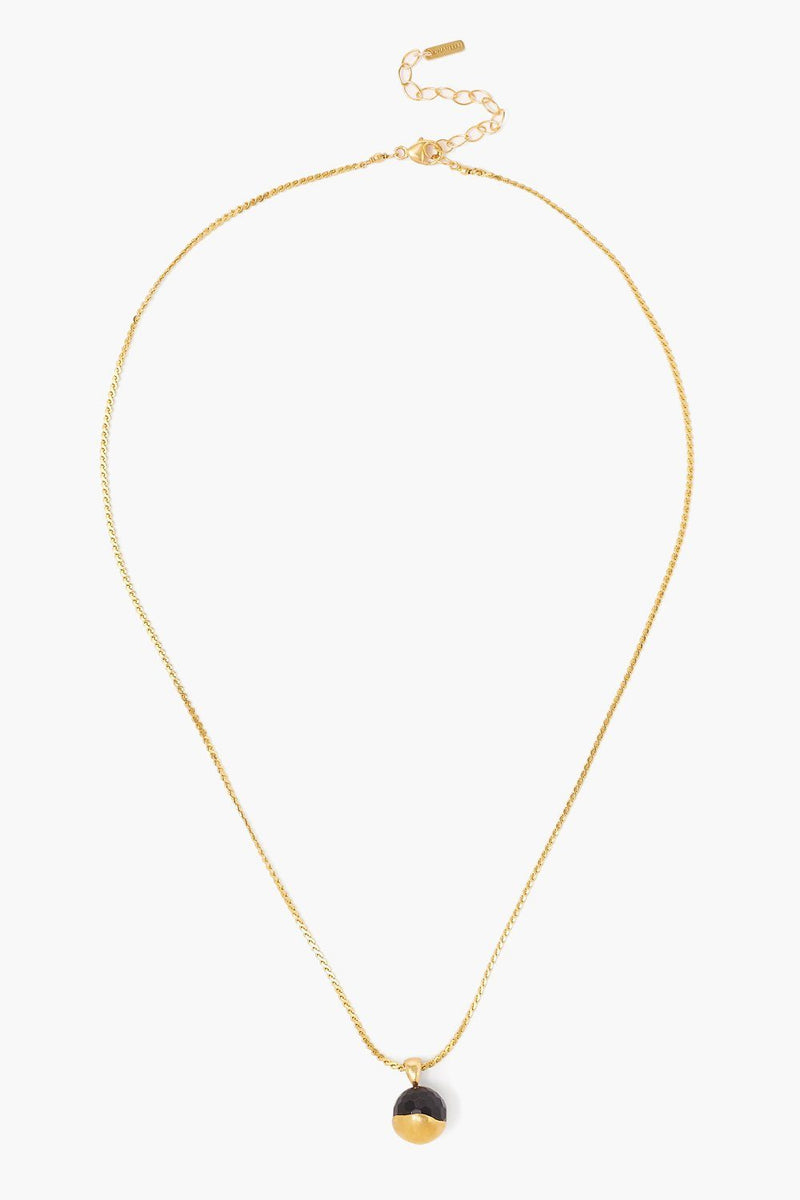 Gold Dipped Onyx Necklace