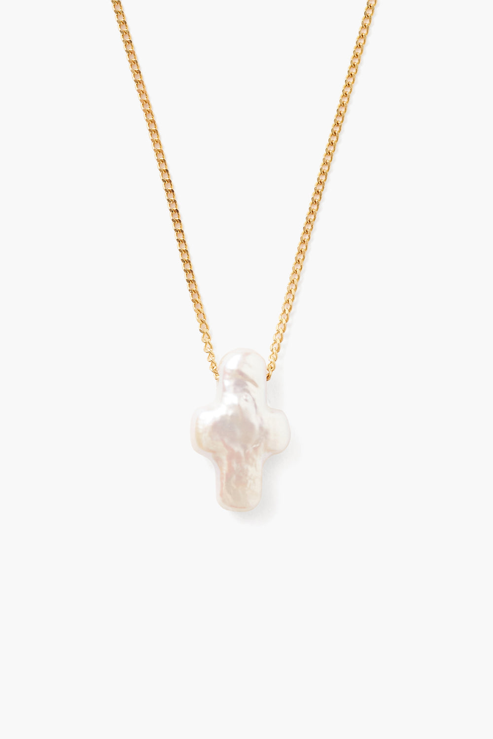 Gold & Pearl Playa Cross Necklace – Chan Luu