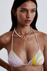 Meridian Necklace Blue Chalcedony