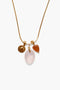 Ostia Charm Necklace Rose Quartz