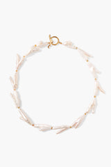 Soleil Necklace White Pearl