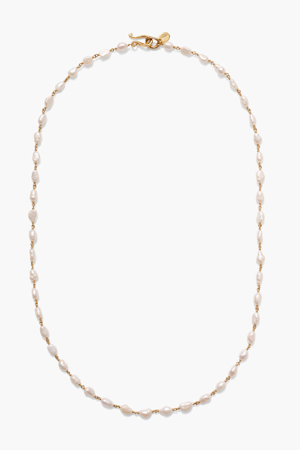 Santa Fe Necklace White Pearl