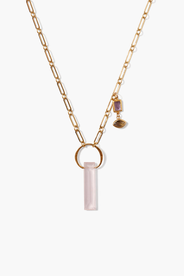Cleo Necklace Rose Quartz