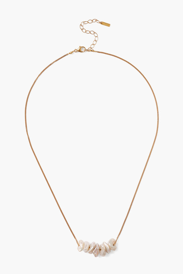 Anini Pearl Necklace Gold