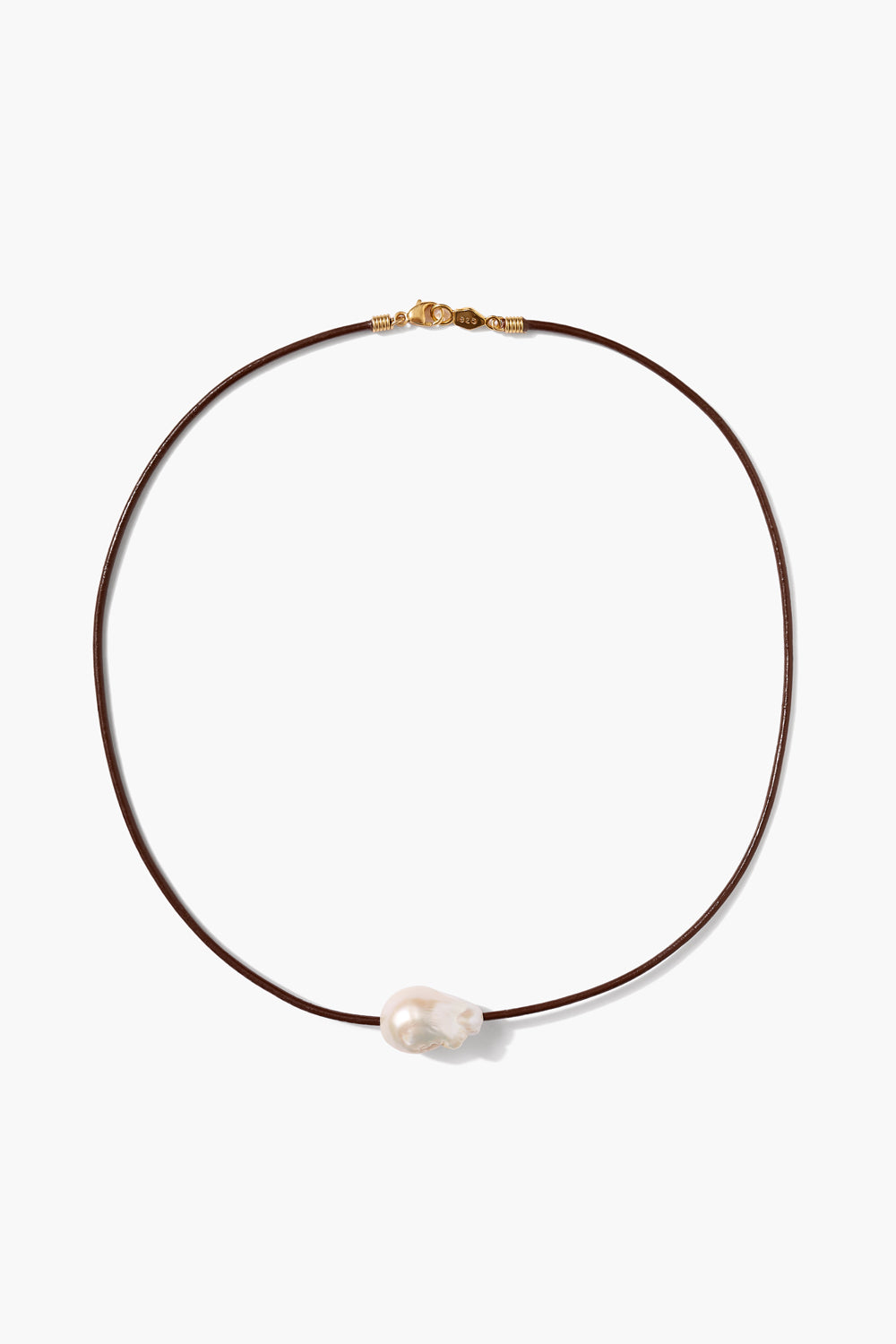 Isla Pearl Necklace Brown – Chan Luu