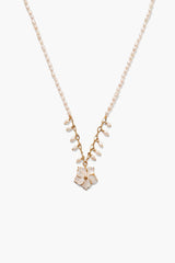 Plumeria Necklace White Pearl