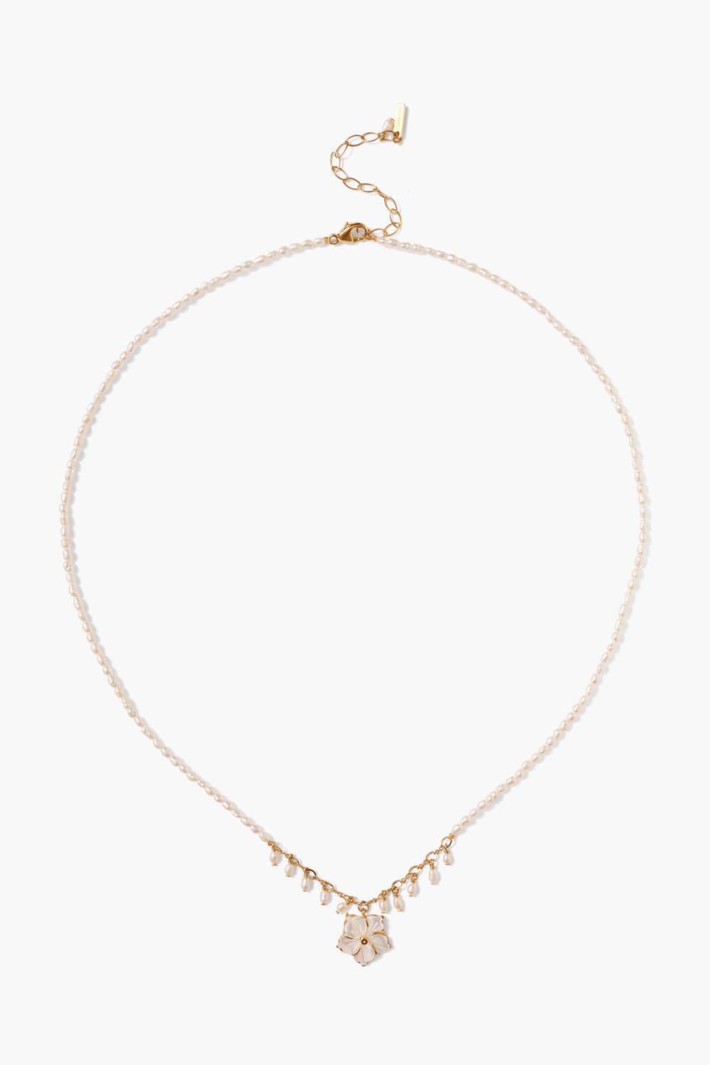 Plumeria Necklace White Pearl – Chan Luu