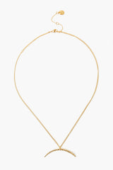 Champagne Diamond Horn Necklace