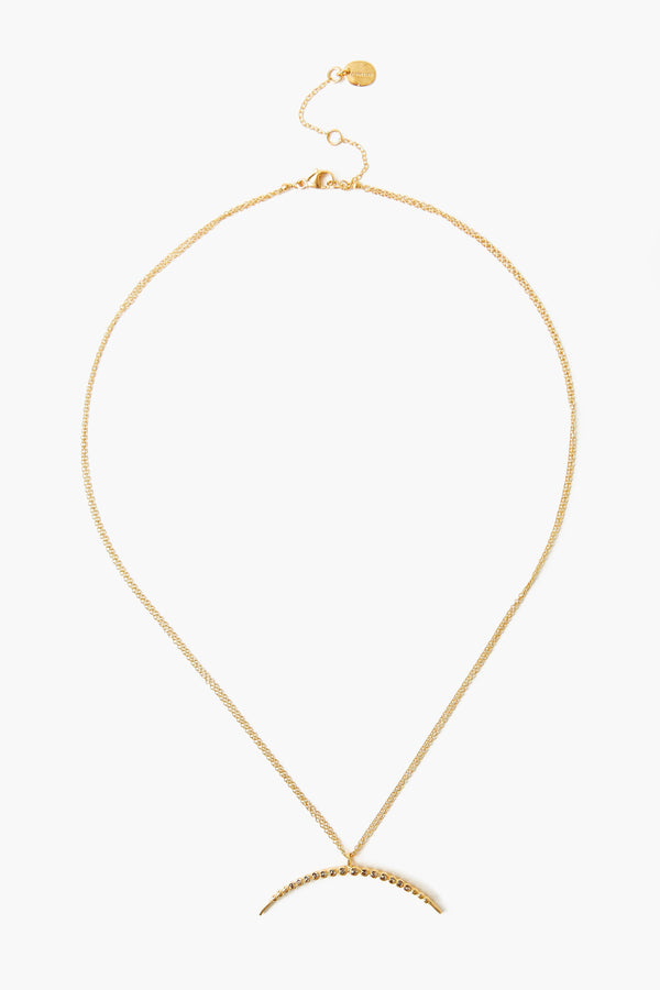 Champagne Diamond Horn Necklace