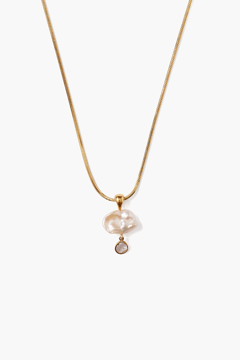 Hilo Pearl and Diamond Necklace Gold – Chan Luu