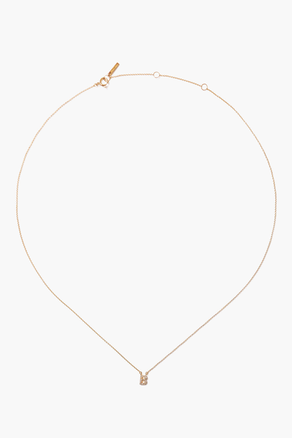 14k Gold and White Diamond Initial Necklace – Chan Luu