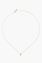14k Gold and White Diamond Initial Necklace