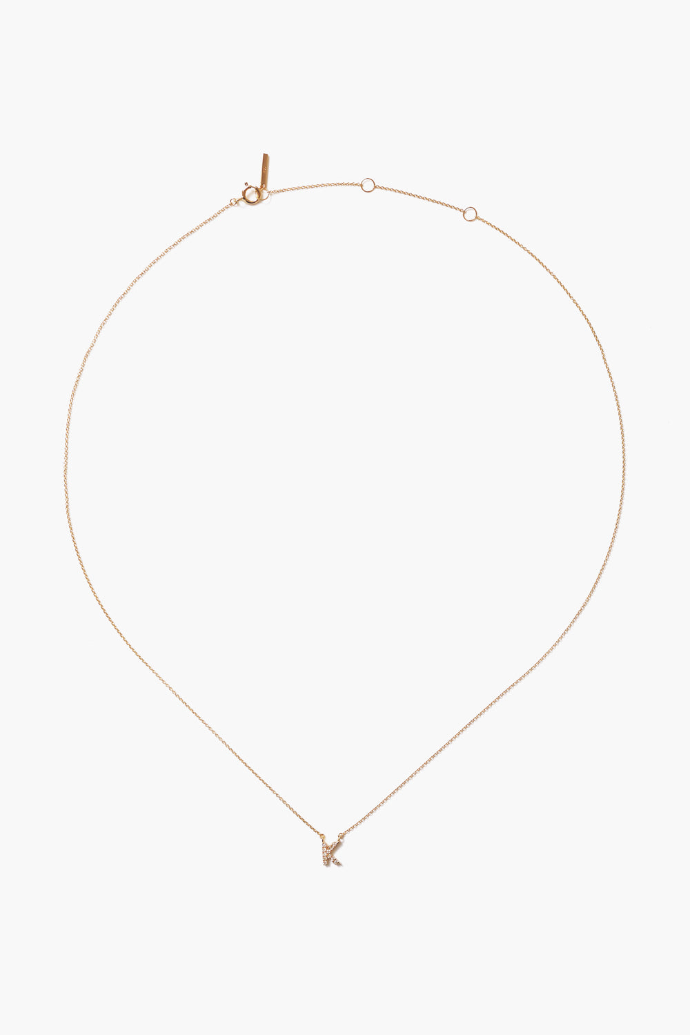 14k Gold and White Diamond Initial Necklace – Chan Luu
