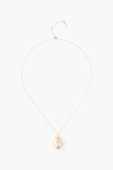 14k Diamond Le Baroque Natural Pink Necklace