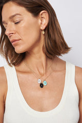 14k Onyx Seed Necklace