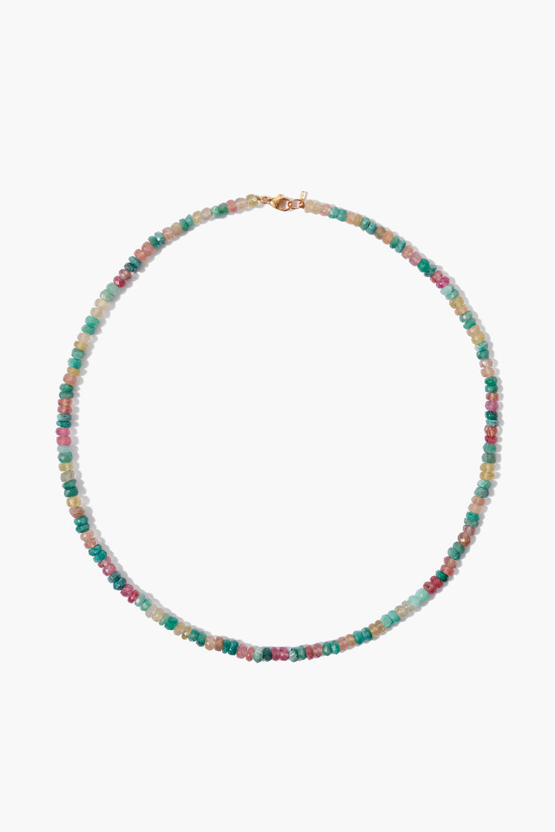 14k Emerald Mix Collar Necklace