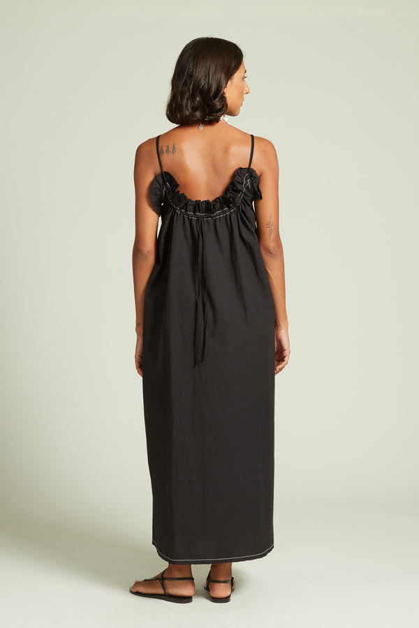 Clara Poplin Dress Caviar