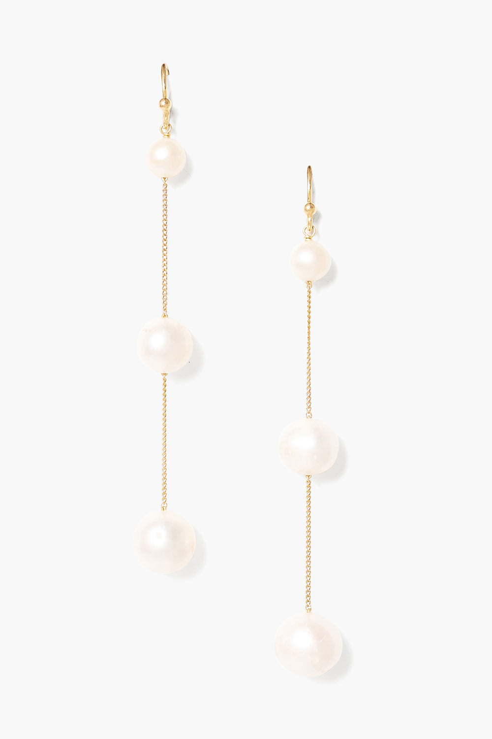 Tiered Floating Pearl Earrings
