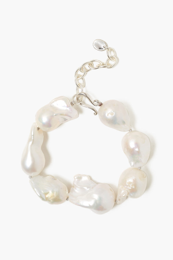 White Baroque Pearl on Leather Cord Necklace – Chan Luu