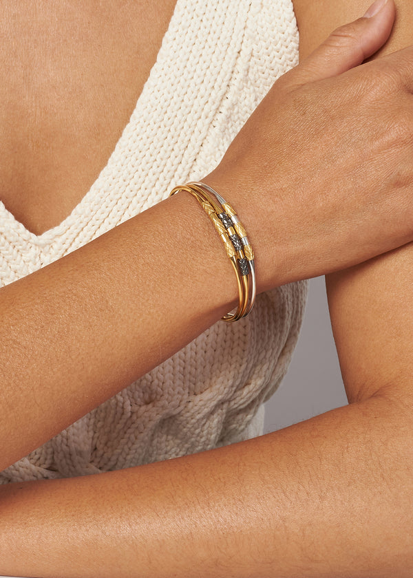 Gold Mix Tribal Cuff