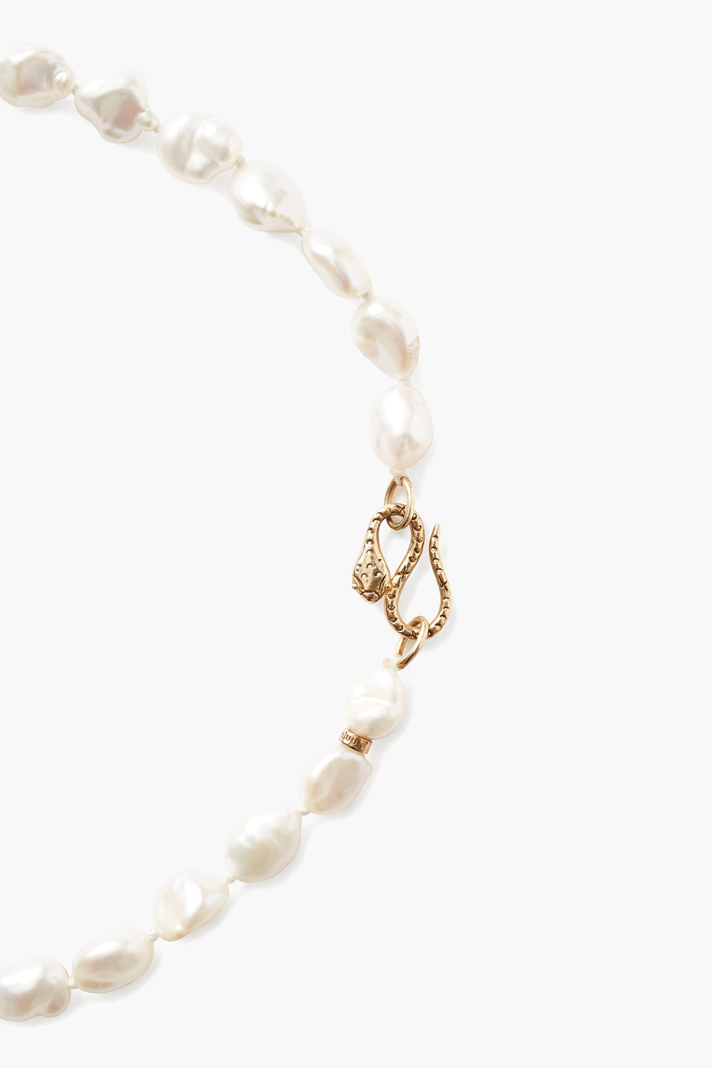 Keshi Pearl Cobra Necklace White – Chan Luu