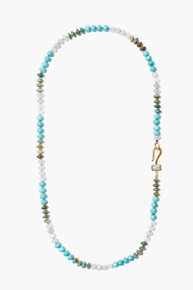 Odyssey Long Necklace Light Turquoise